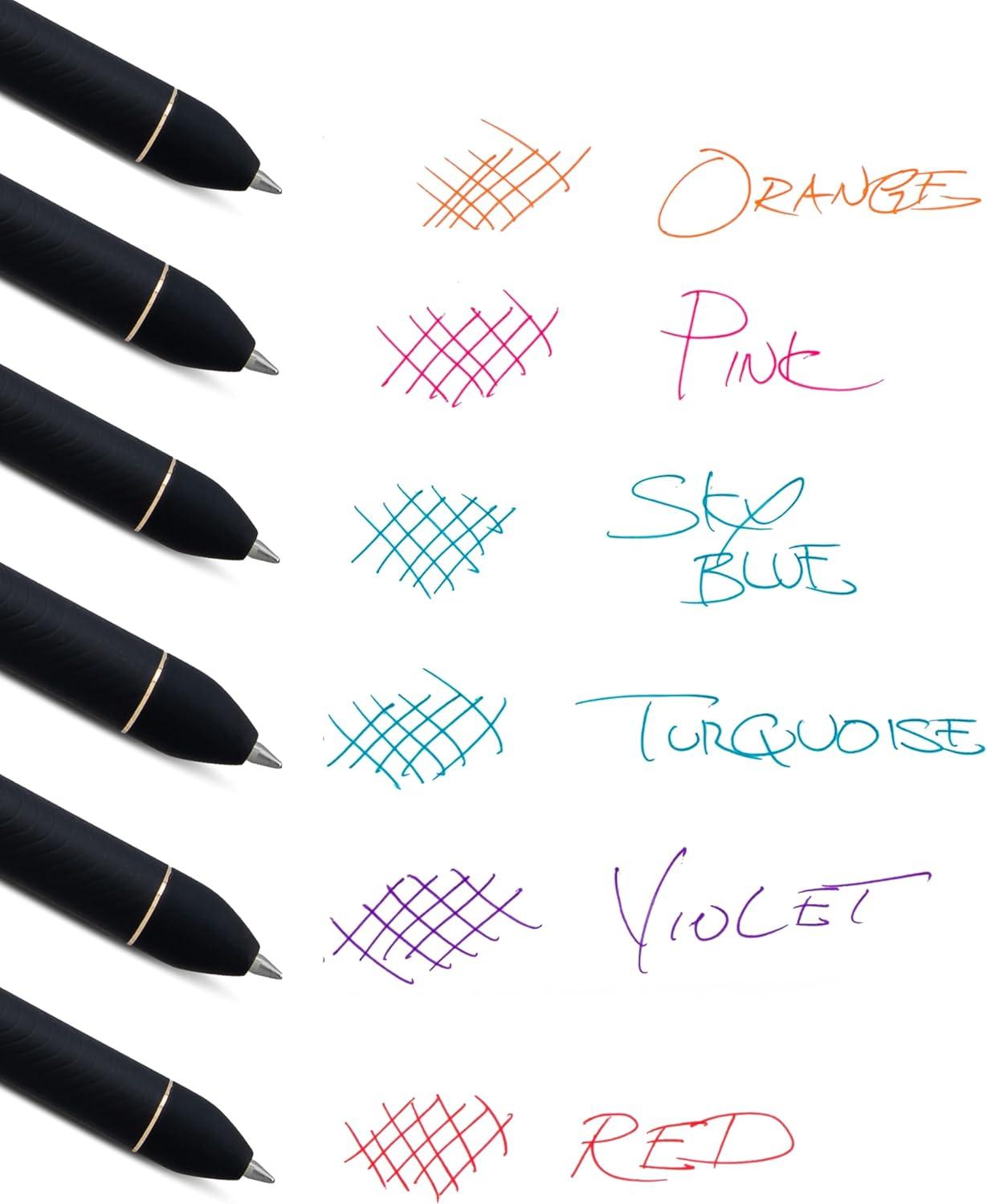 image:imagePentel EnerGel Kuro Shades of Peace Retractable Liquid Gel Pen Assorted Ink Colors Pack of 6 BL437PEAPF6Shades of Joy