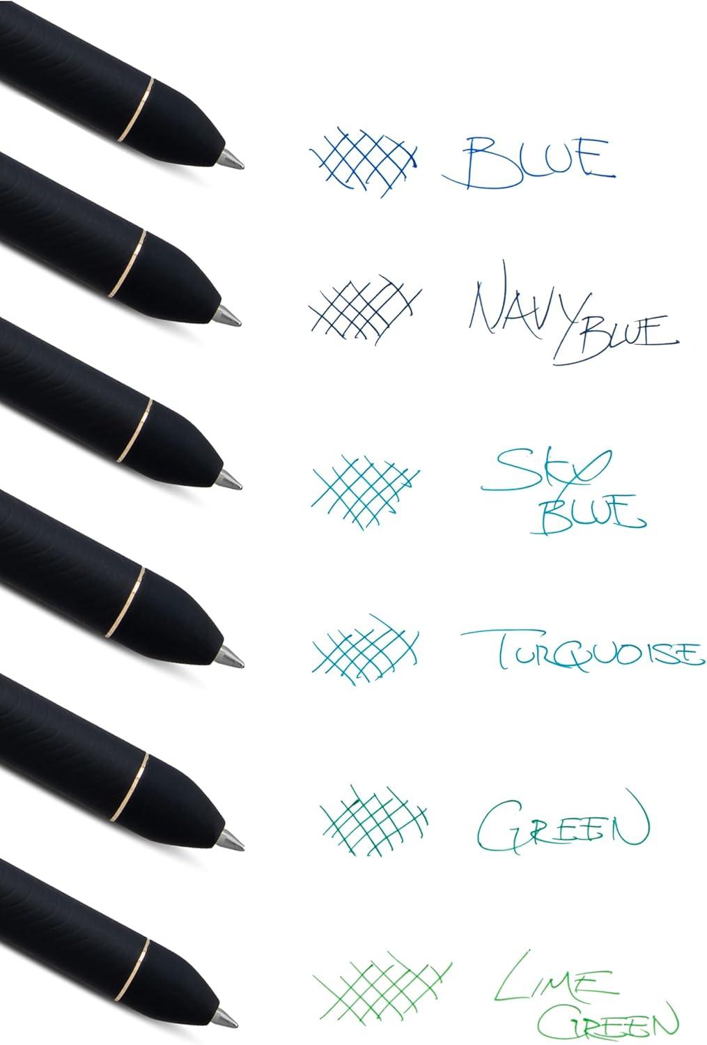image:imagePentel EnerGel Kuro Shades of Peace Retractable Liquid Gel Pen Assorted Ink Colors Pack of 6 BL437PEAPF6Shades of Peace