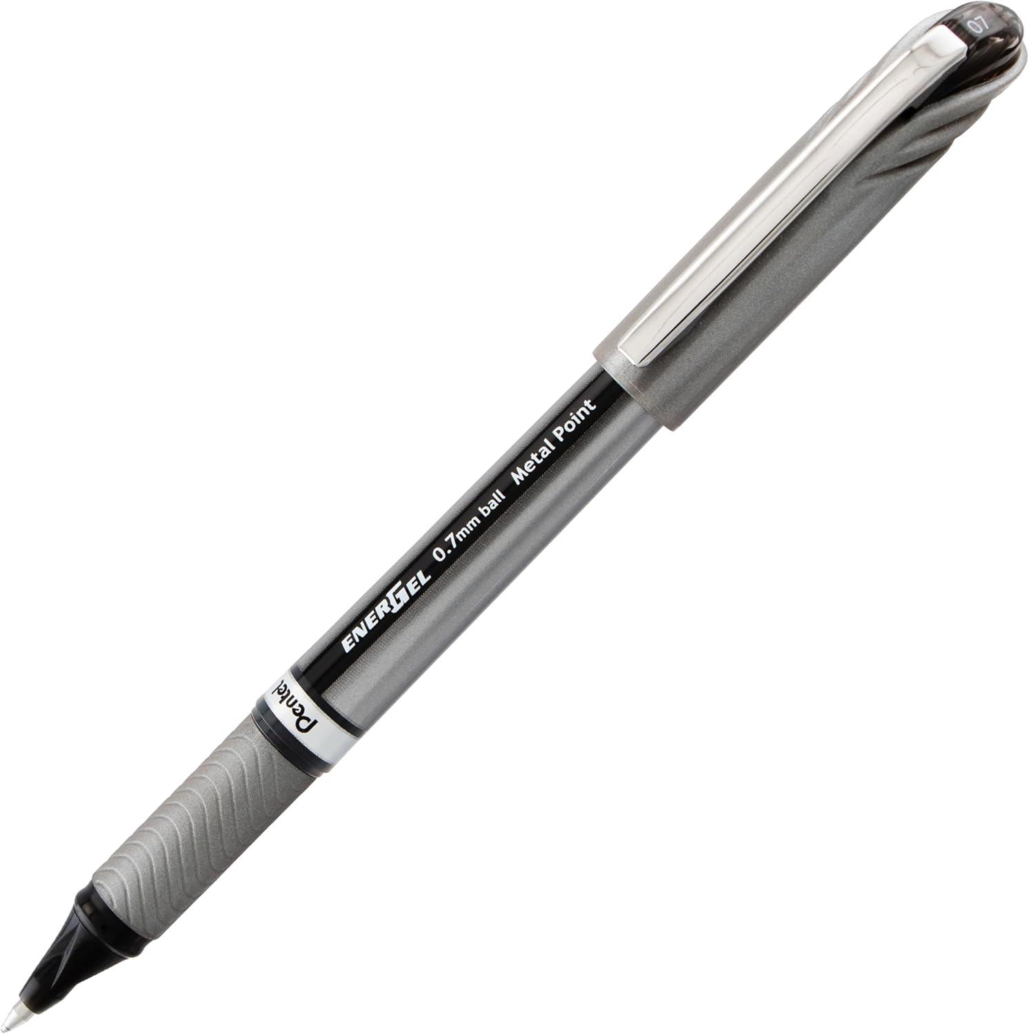 image:imagePentel EnerGel NV 07mm Liquid Gel Pen Medium Line Black Ink 6 Pack BL27PF6ABlack