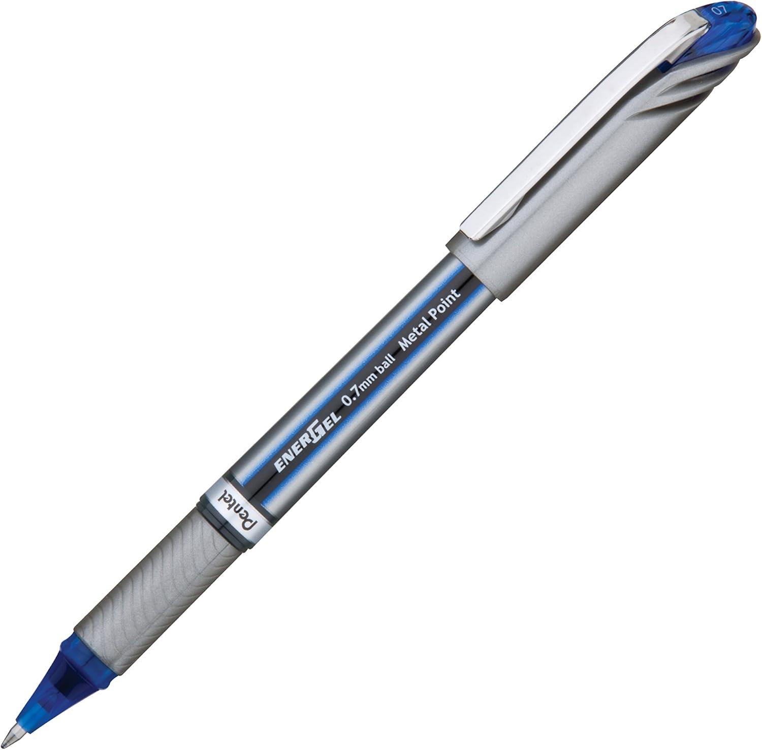 image:imagePentel EnerGel NV 07mm Liquid Gel Pen Medium Line Black Ink 6 Pack BL27PF6ABlue