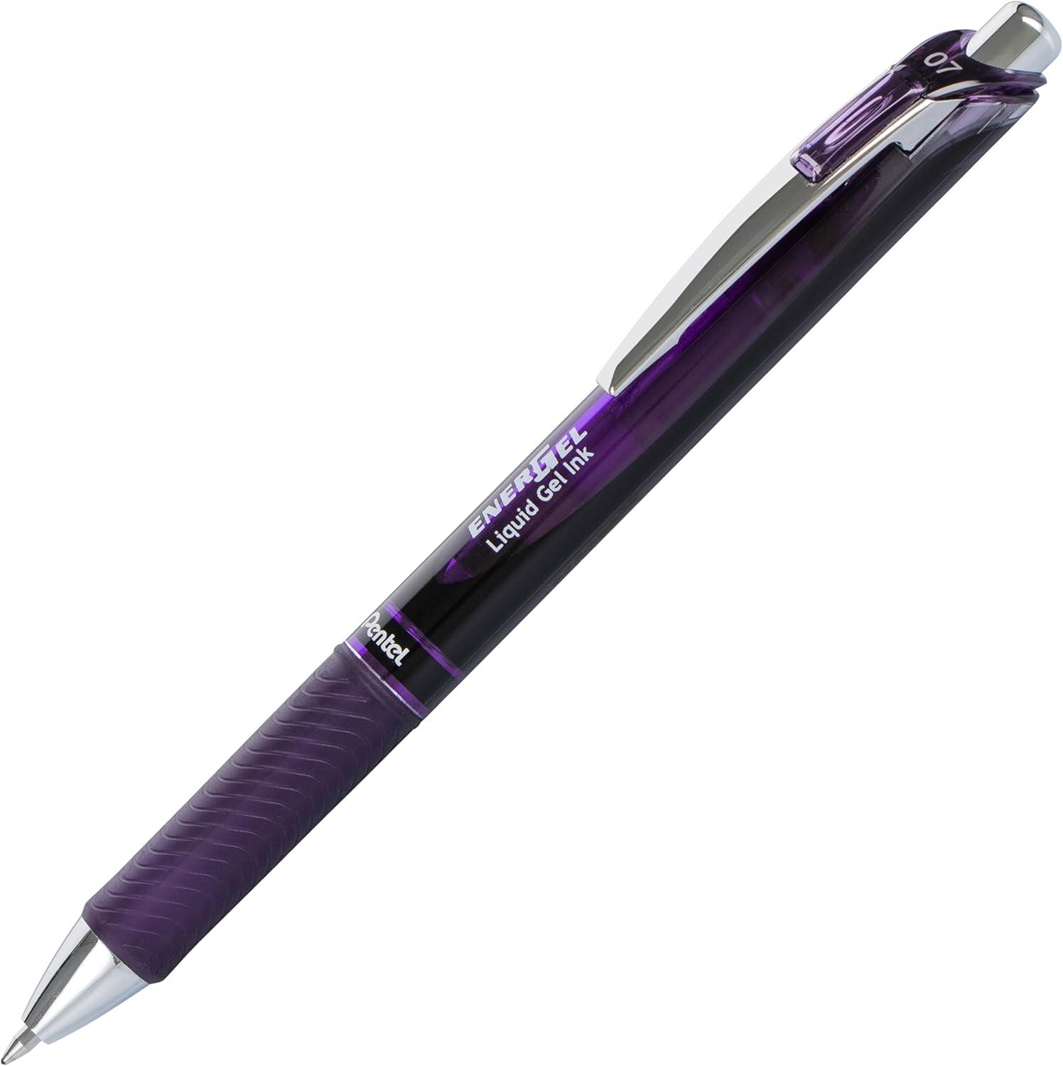 image:imagePentel EnerGel RTX Dark Matter Liquid Gel Pen 07mm Assorted Dark Ink Colors Pack of 3 BL77DMPF3M
