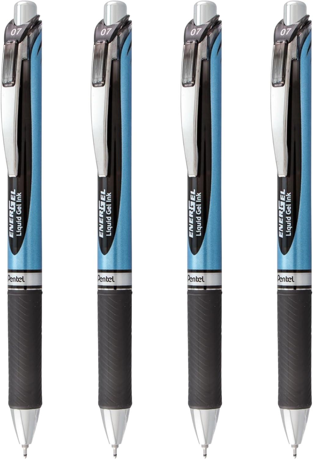 image:imagePentel EnerGel RTX Liquid Gel Pen Medium 07mm Blue Ink 4pk BLN77PF4CBlack