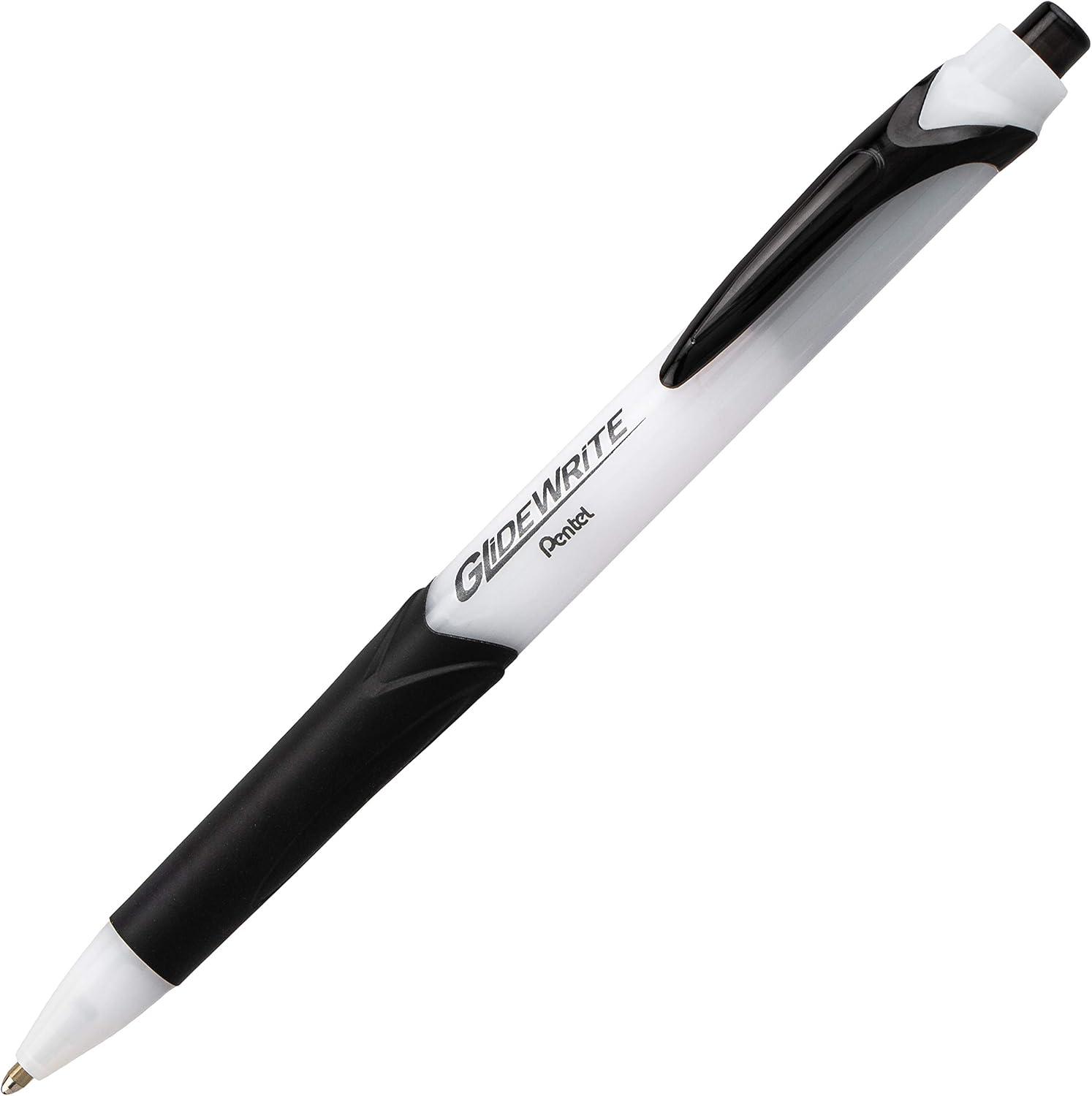 image:imagePentel GlideWrite Ballpoint Pen with TechniFlo Ink 10mm Medium Line Assorted Ink Pack of 6 BX910BP6M1