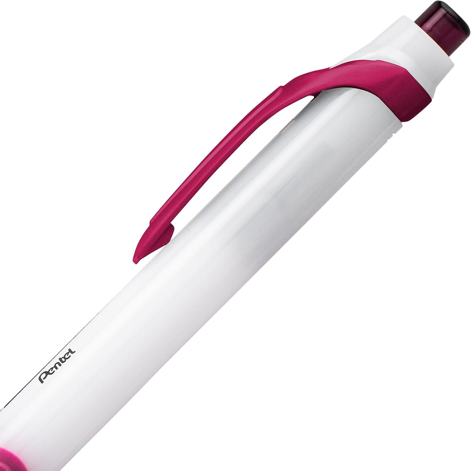 image:imagePentel GlideWrite Ballpoint Pen with TechniFlo Ink 10mm Medium Line Black Ink Pack of 6 BX910BP6ABrown