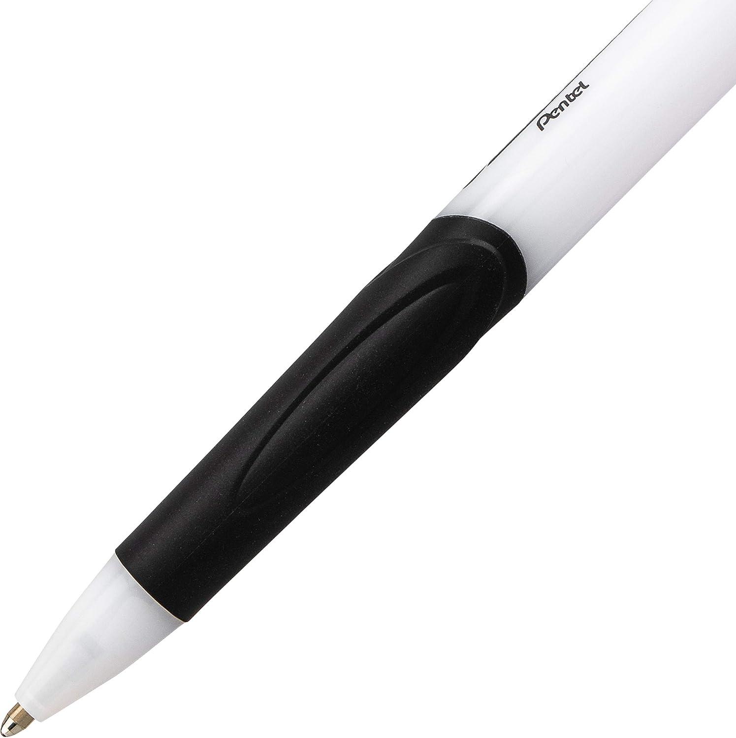 image:imagePentel GlideWrite Ballpoint Pen with TechniFlo Ink 10mm Medium Line Black Ink Pack of 6 BX910BP6AMulticolor