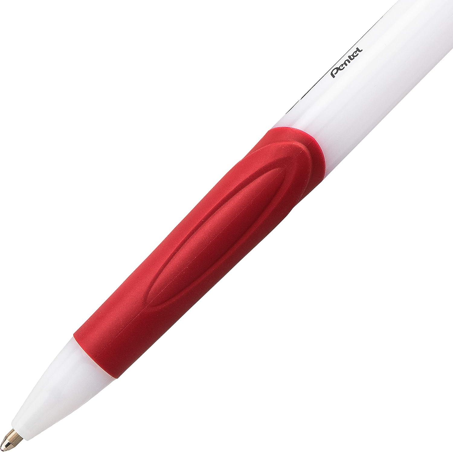 image:imagePentel GlideWrite Ballpoint Pen with TechniFlo Ink 10mm Medium Line Black Ink Pack of 6 BX910BP6AMulticolor
