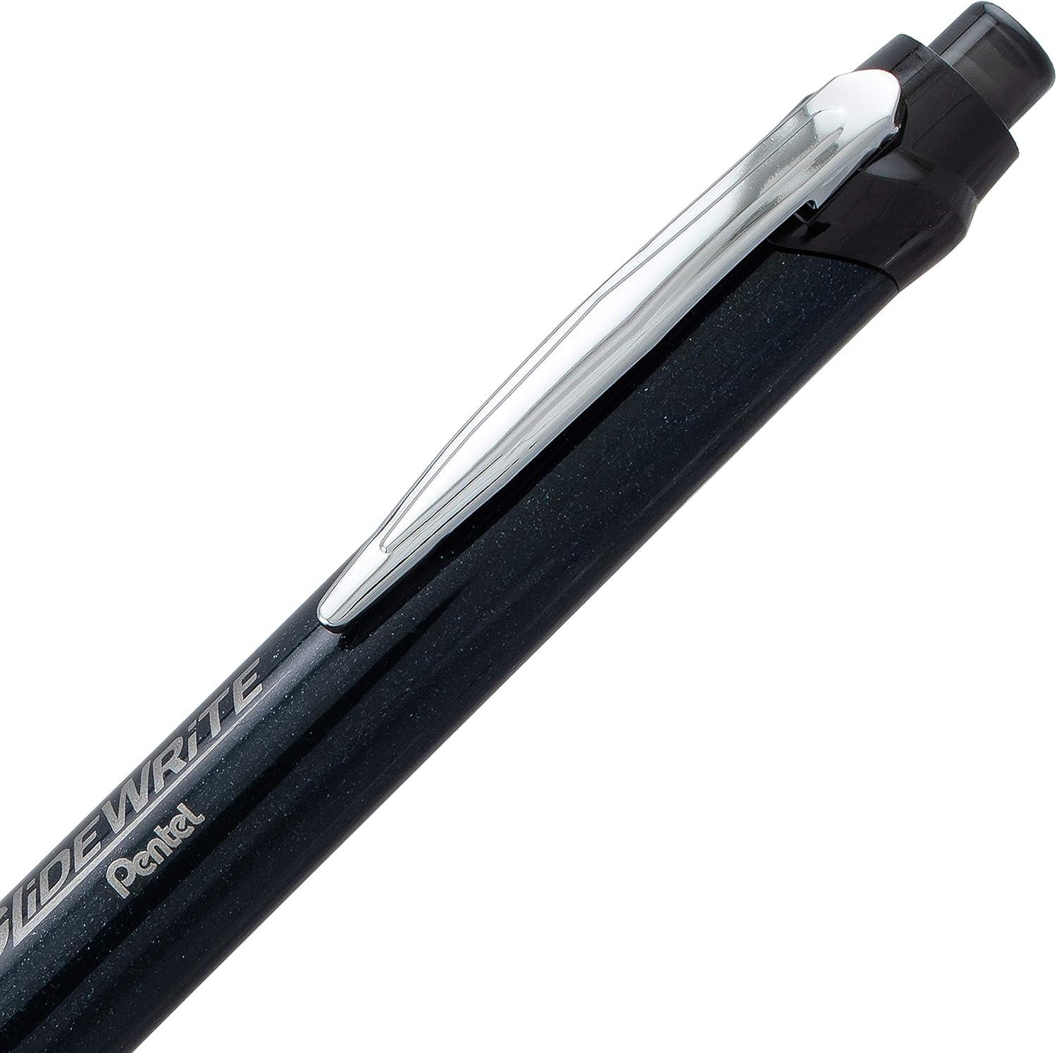 image:imagePentel Glidewrite Signature Ballpoint Pen 10mm Medium Black Barrel Black Ink Pack of 3 BX930ABP3ABlack