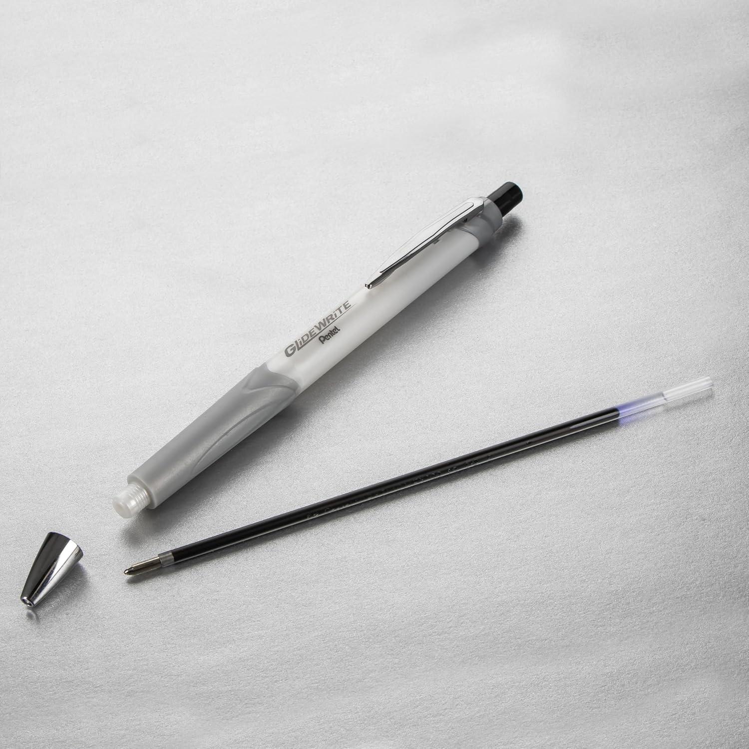 image:imagePentel Glidewrite Signature Ballpoint Pen 10mm Medium Black Barrel Black Ink Pack of 3 BX930ABP3ABlack