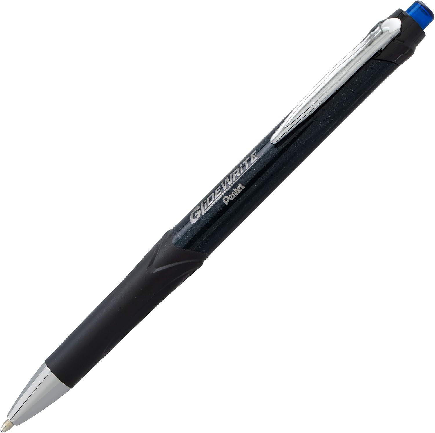 image:imagePentel Glidewrite Signature Ballpoint Pen 10mm Medium Black Barrel Black Ink Pack of 3 BX930ABP3ABlue