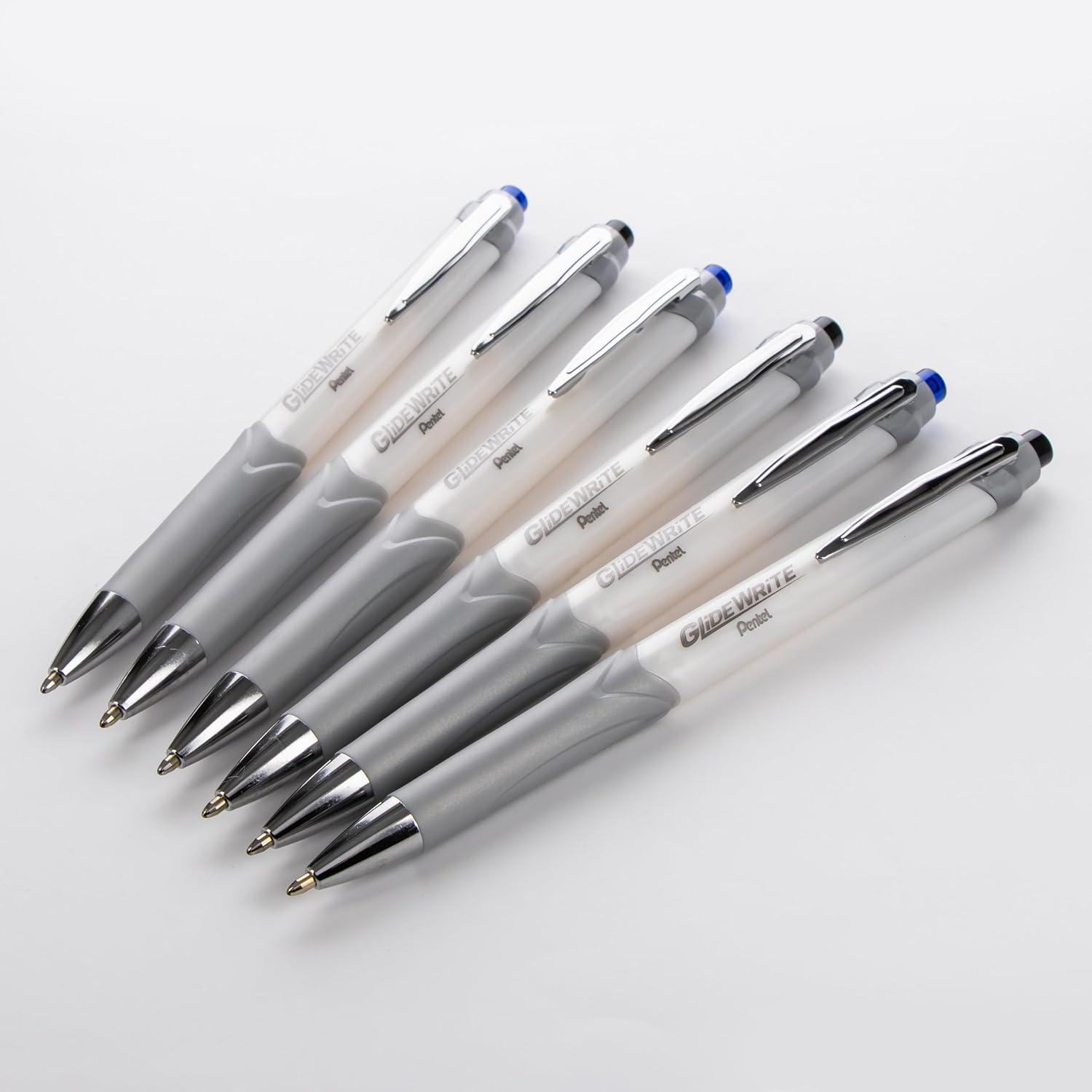 image:imagePentel Glidewrite Signature Ballpoint Pen 10mm Medium Black Barrel Black Ink Pack of 3 BX930ABP3ABlue