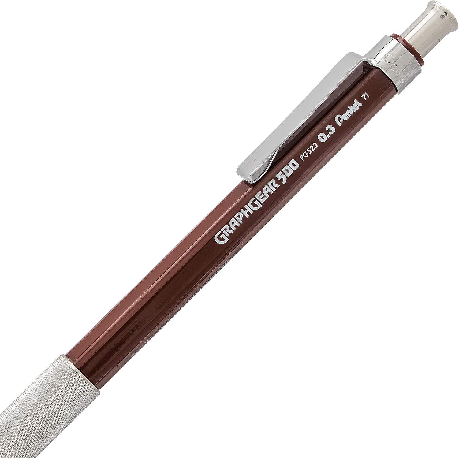 image:imagePentel GraphGear 500 Mechanical Drafting Pencil 07mm Medium Line Blue Barrel Pack of 4 PG527BP4C