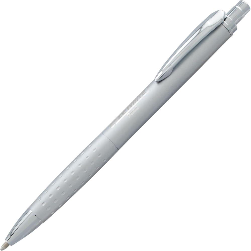image:imagePentel Glidewrite Executive Ballpoint Pen 10mm Medium Black Metal Barrel Black Ink Pack of 1 BX970ABPSilver