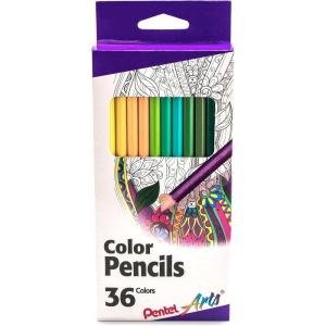 image:imagePentel Arts Colored Pencils Assorted Colors Set of 12 CB812Color Pencil