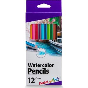 image:imagePentel Arts Colored Pencils Assorted Colors Set of 12 CB812Watercolor Pencil