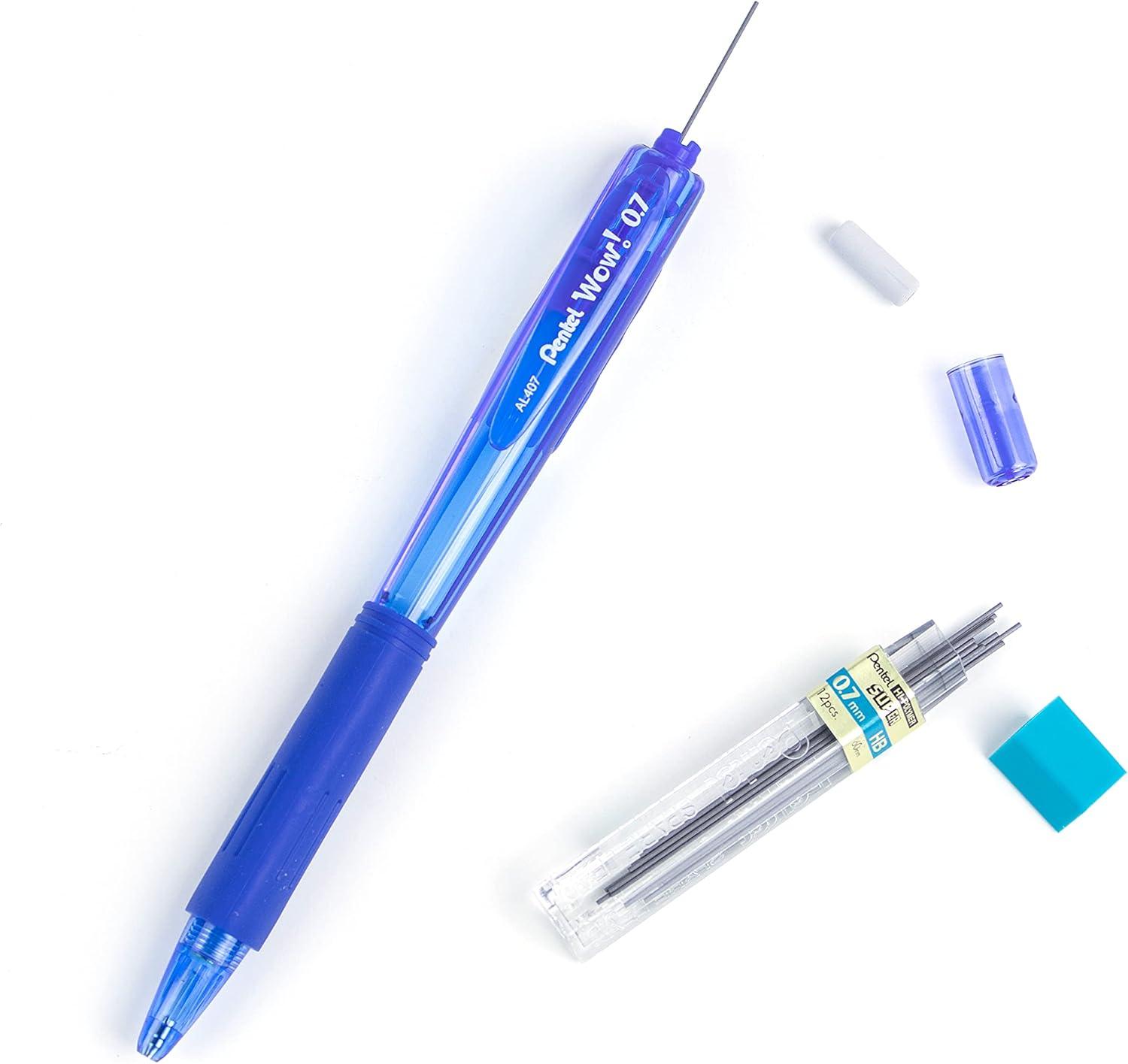 image:imagePentel 07mm Wow Mechanical Pencil with Blue Barrel Box of 12 AL407C