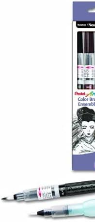 image:imagePentel Arts Aquash Water Brush Assorted Tips Pack of 4 FRHBP4MBox Gift Set