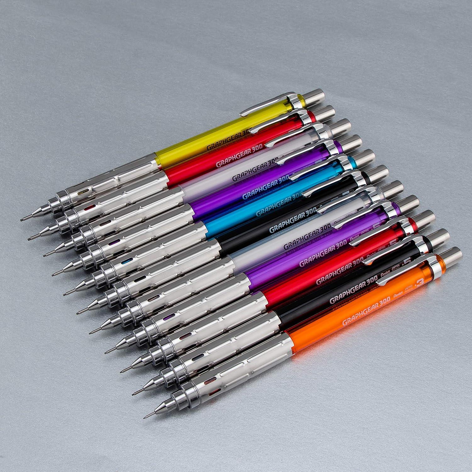image:imagePentel Arts GraphGear 300 Mechanical Pencil 09mm Thick line 1Pack Red Barrel1 Count Pack of 2