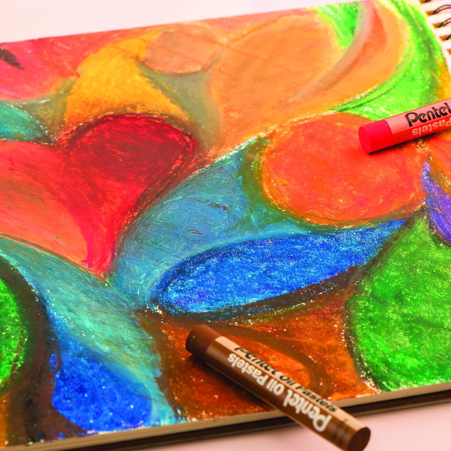 image:imagePentel Arts Oil Pastel Set Assorted Colors Set of 25 PHN251 Count Pack of 1536