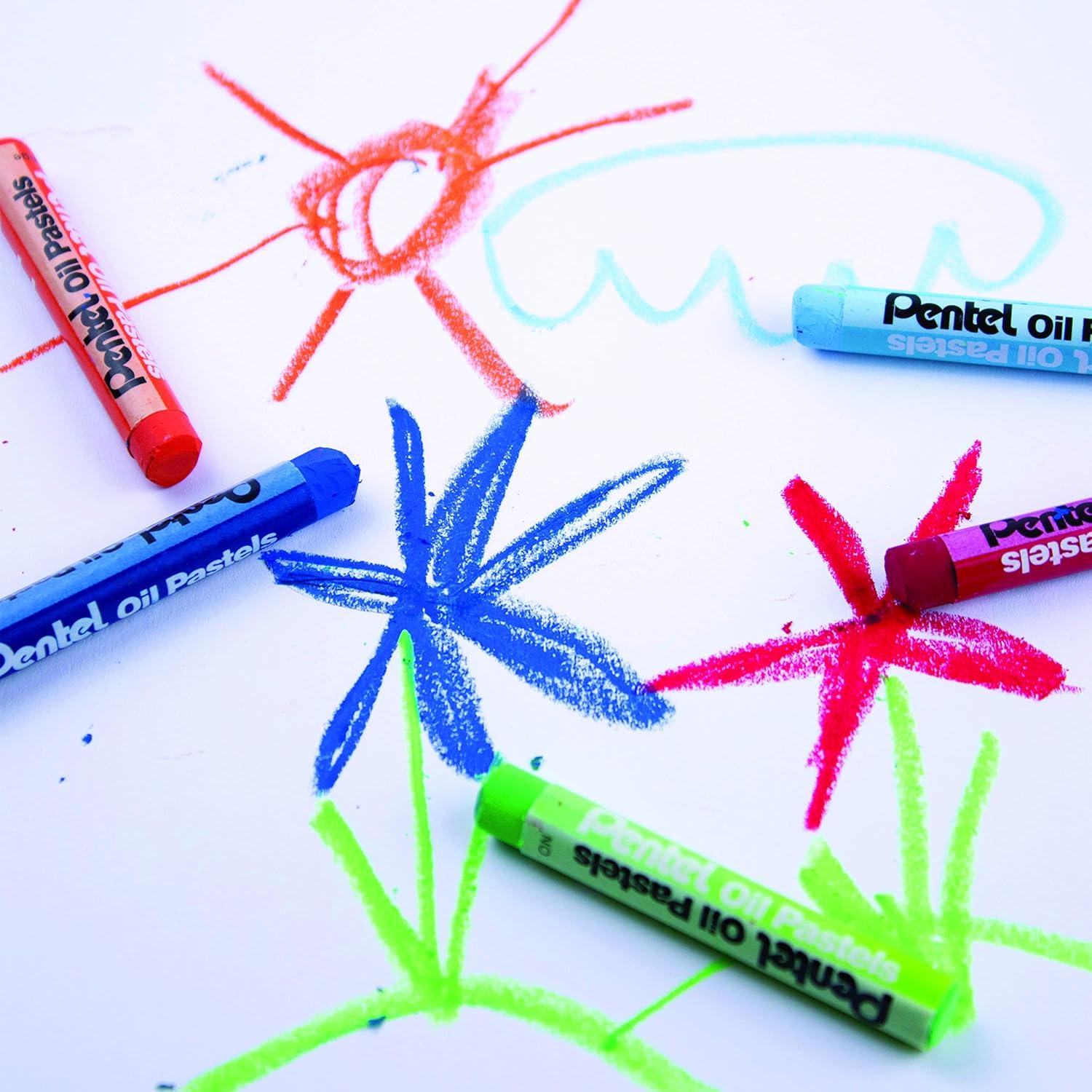 image:imagePentel Arts Oil Pastel Set Assorted Colors Set of 25 PHN251 Count Pack of 1536