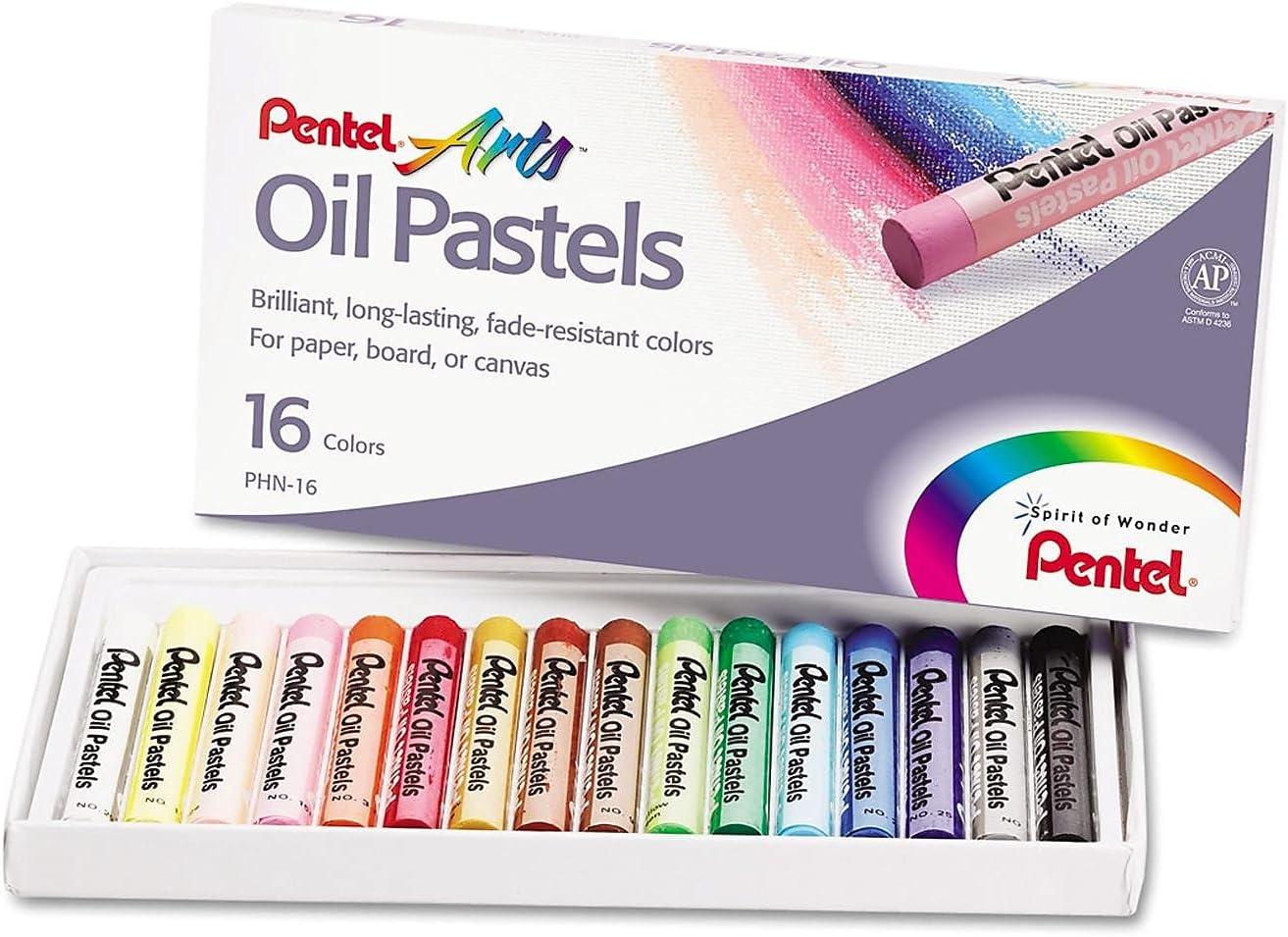 image:imagePentel Arts Oil Pastel Set Assorted Colors Set of 25 PHN251 Count Pack of 16