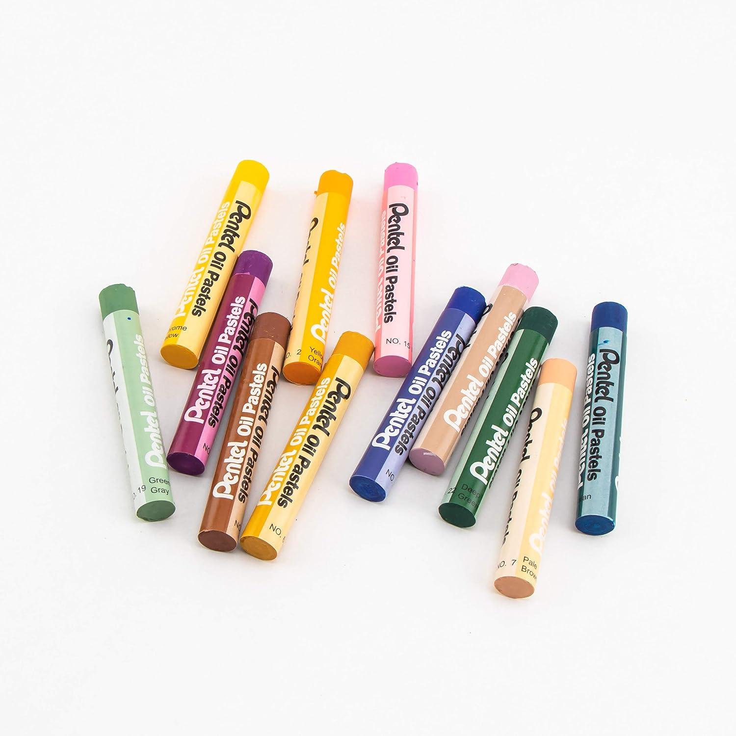image:imagePentel Arts Oil Pastel Set Assorted Colors Set of 25 PHN25324 Count Pack of 1