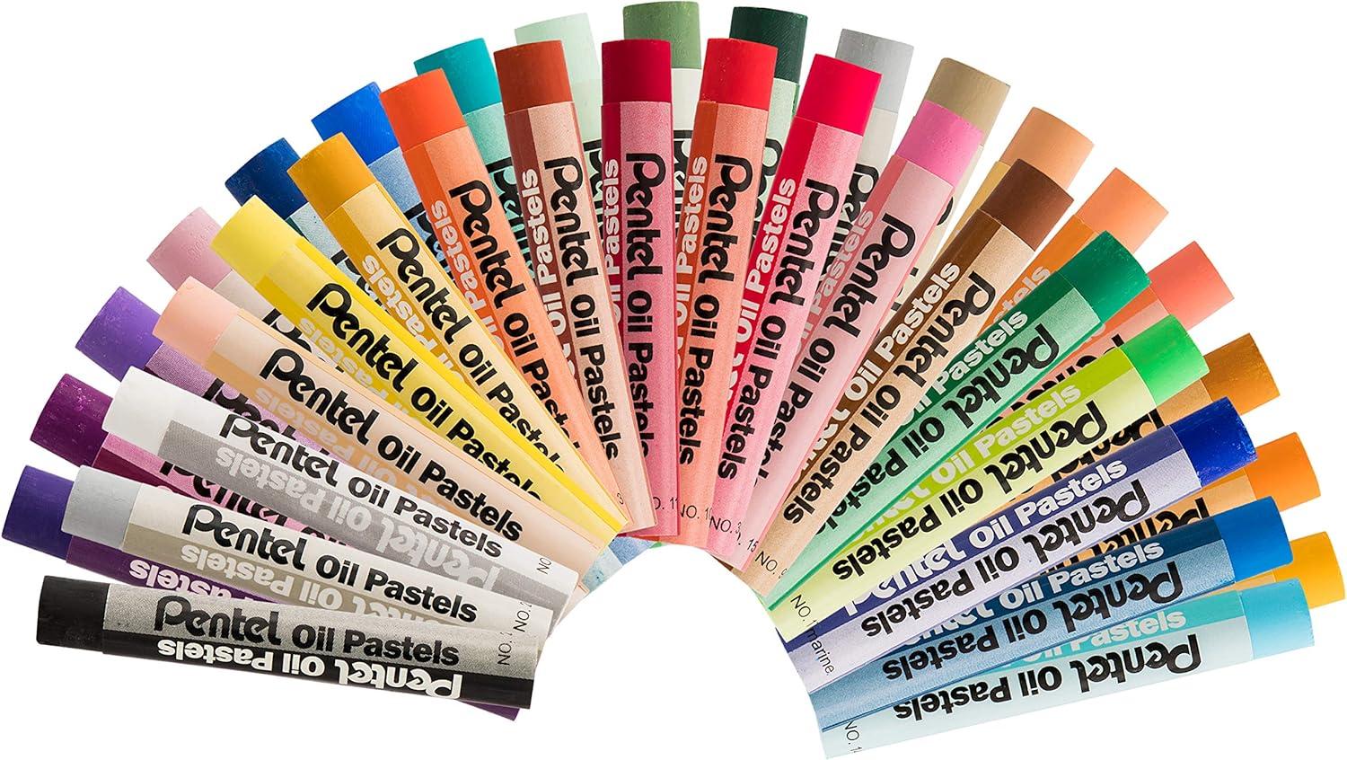 image:imagePentel Arts Oil Pastel Set Assorted Colors Set of 25 PHN2536 Count Pack of 1