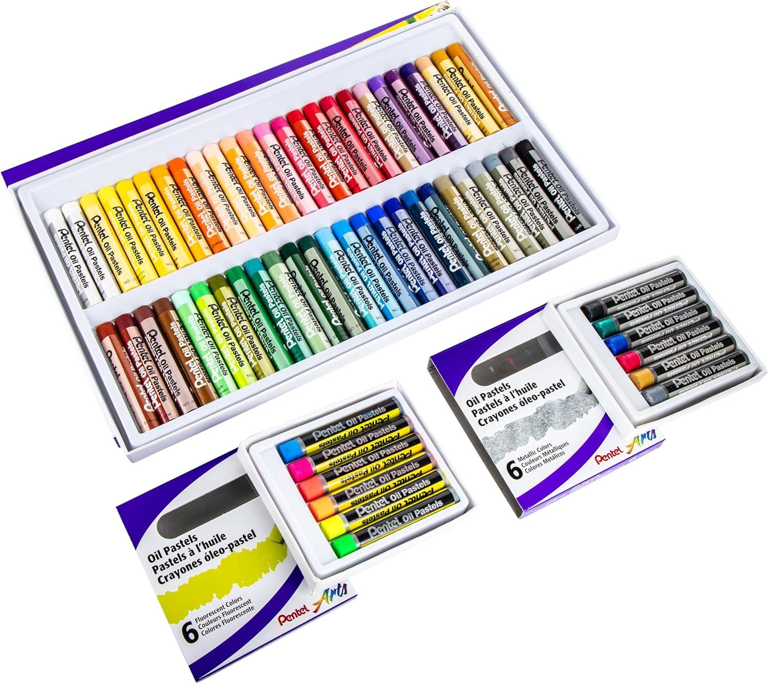 image:imagePentel Arts Oil Pastel Set Assorted Colors Set of 25 PHN2562 Count Pack of 1