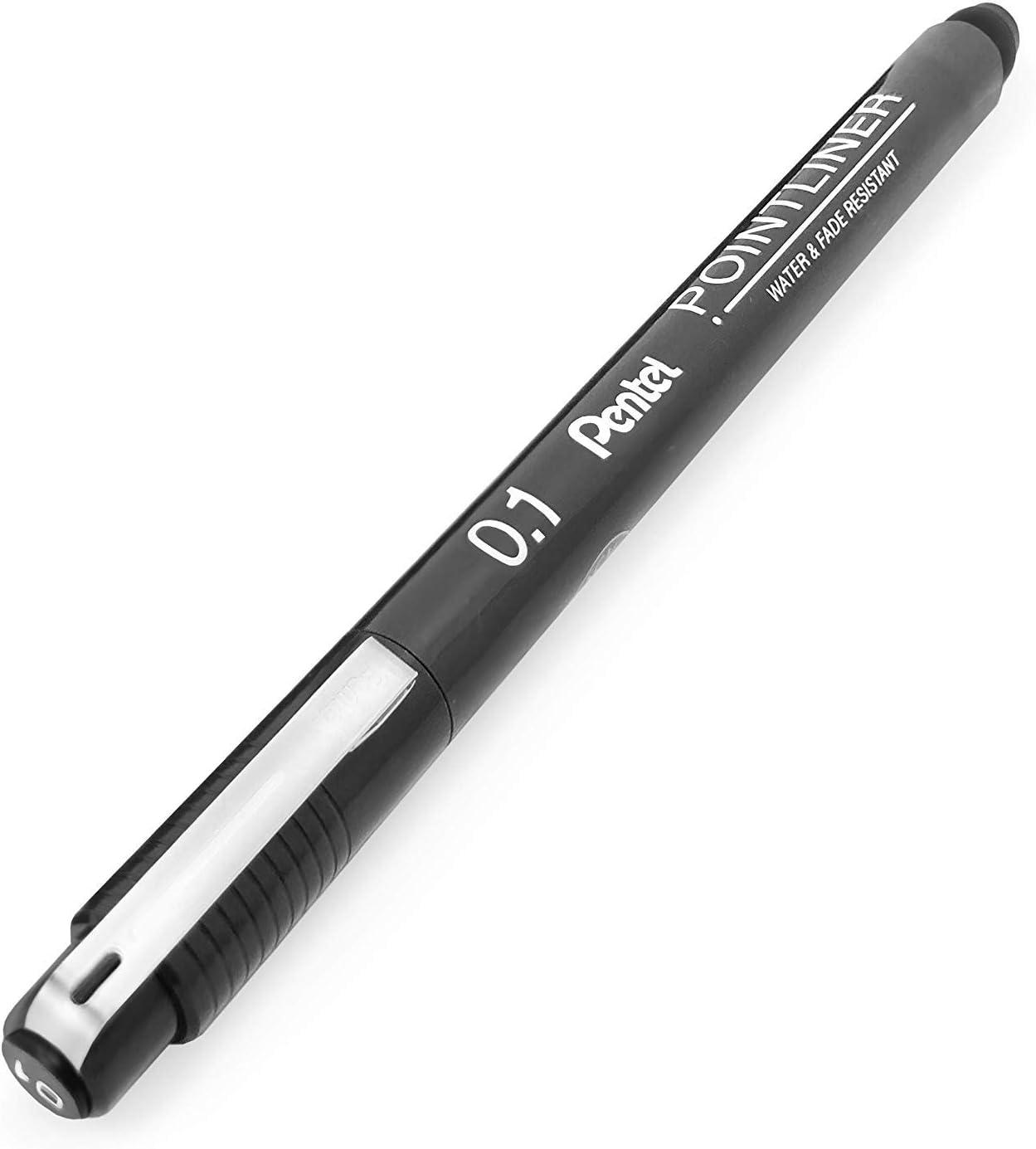 image:imagePentel Arts Pointliner Drawing Pen 01mm Black Ink Box of 12 Pens S20P1A