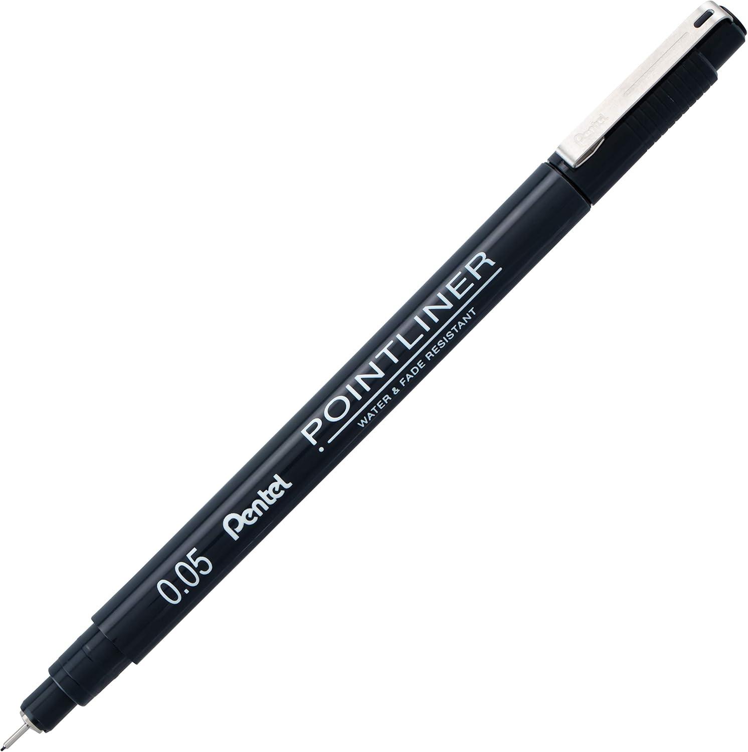 image:imagePentel Arts Pointliner Drawing Pen 5Pack Assorted Sizes Black Ink S20PBP5A