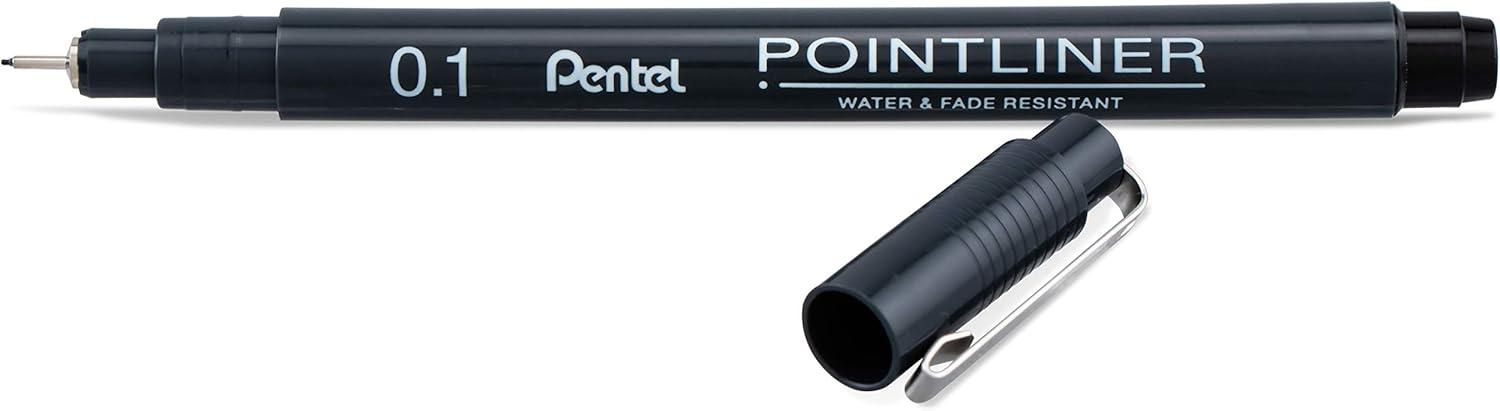 image:imagePentel Arts Pointliner Drawing Pen 5Pack Assorted Sizes Black Ink S20PBP5A