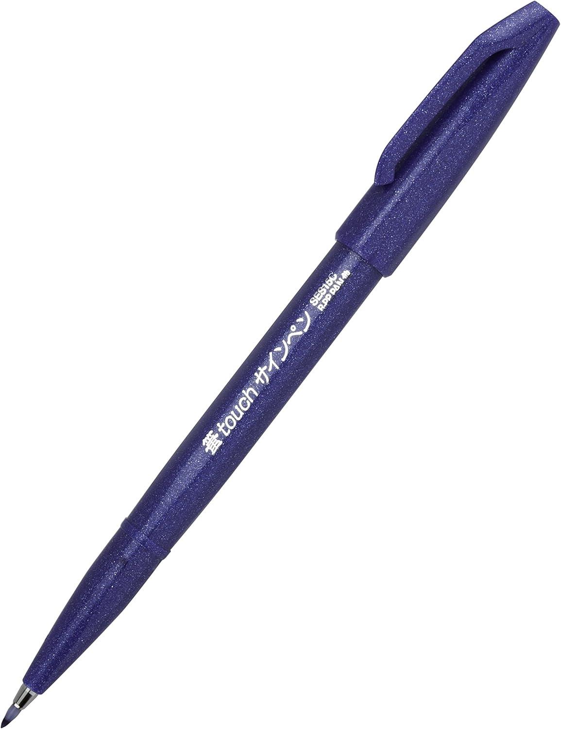 image:imagePentel Arts Sign Pen Brush Pale Blue Ink Box of 12 PensBlue