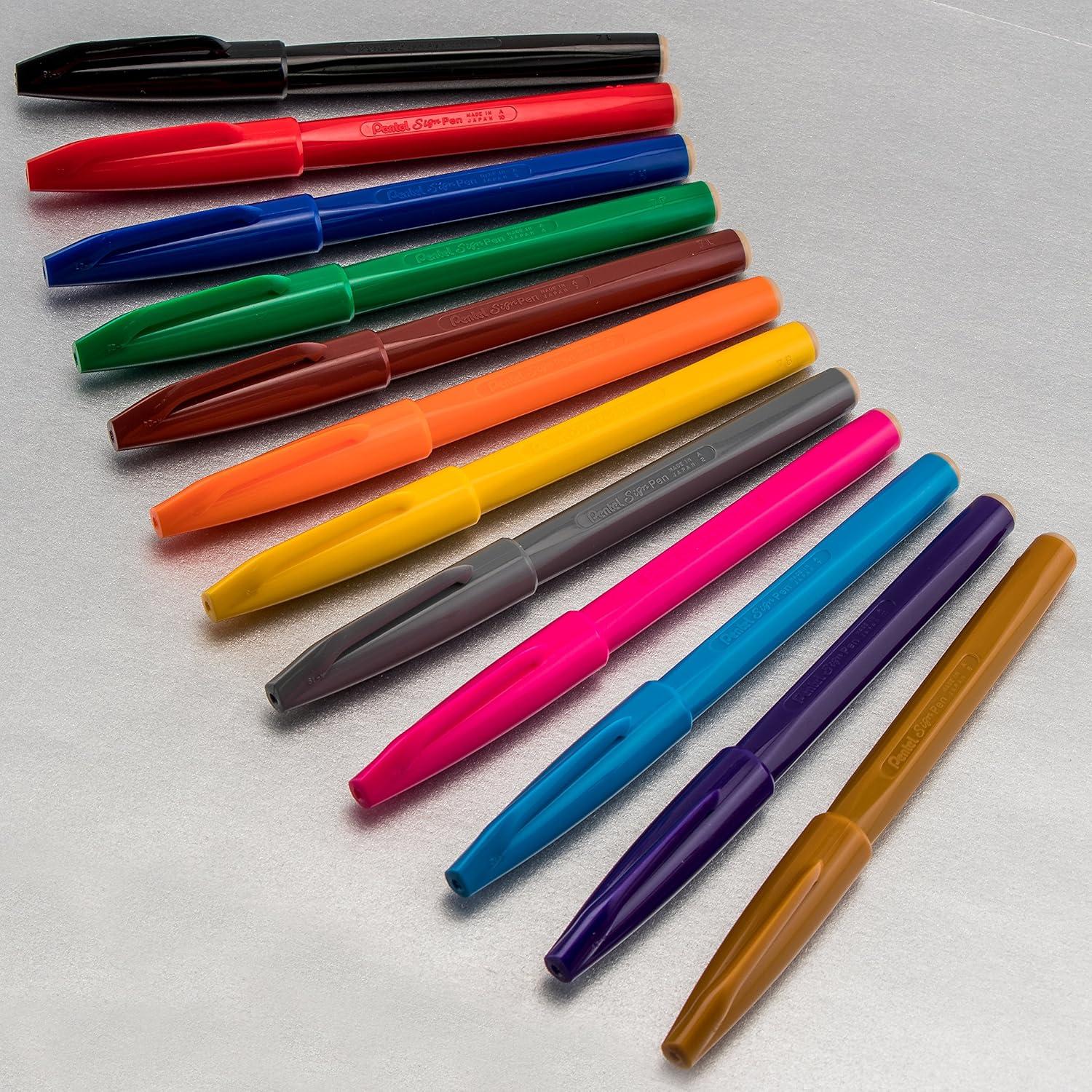 image:imagePentel Arts Sign Pen Fibertipped Black Ink 36pk Canister S520PC36AViolet