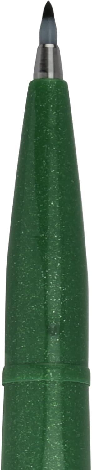 image:imagePentel Arts Sign Pen Touch Fude Brush Tip Blue Ink Box of 12 SES15CCGreen