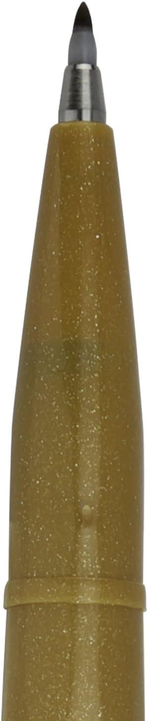 image:imagePentel Arts Sign Pen Touch Fude Brush Tip Blue Ink Box of 12 SES15CCOchre