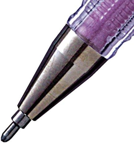 image:imagePentel Arts Slicci 08mm Needle Tip Medium Gel Pen Silver Metallic Ink BG208Z 12 PackViolet