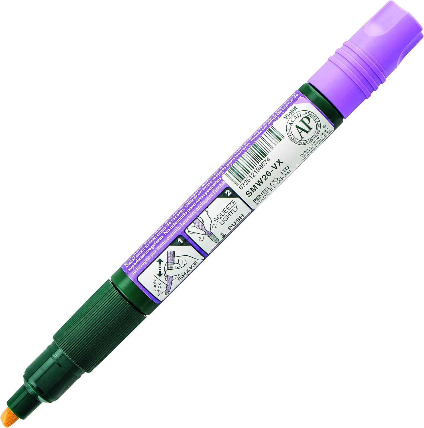image:imagePentel Arts Wet Erase Chalk Marker Jumbo Tip Black Ink Box of 12 SMW56AViolet