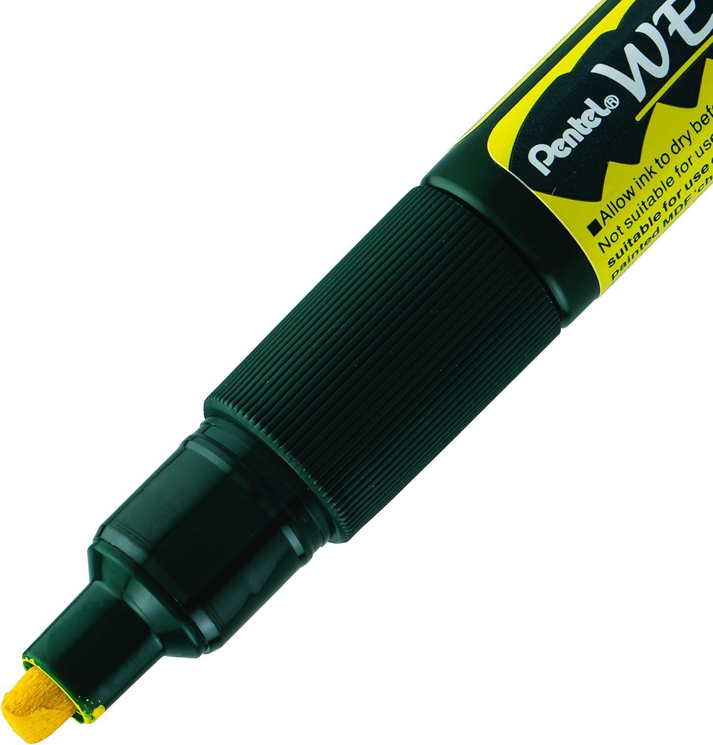 image:imagePentel Arts Wet Erase Chalk Marker Jumbo Tip Black Ink Box of 12 SMW56AYellow