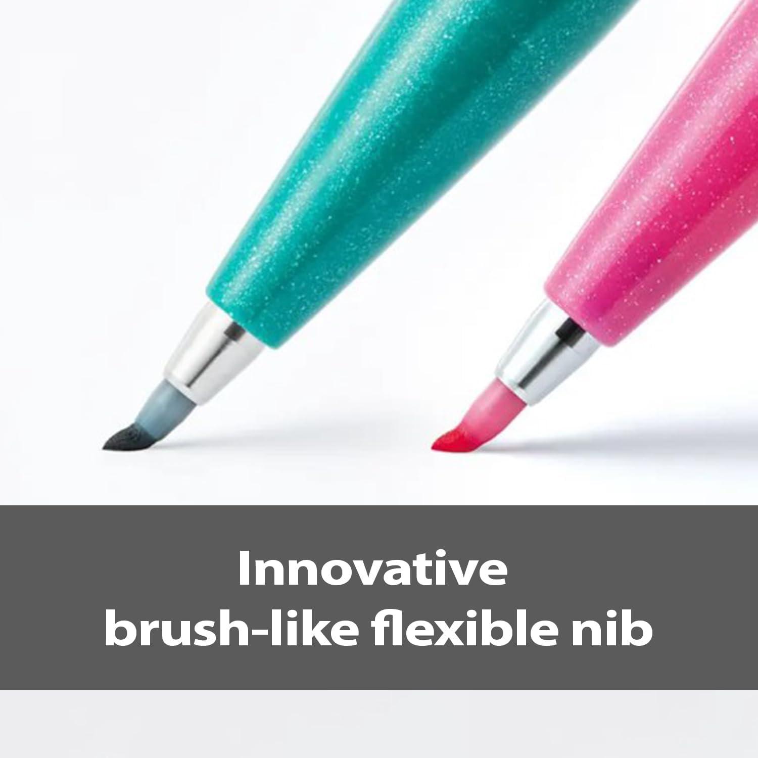 image:imagePentel Brush Sign Pen Pastel colors SES15C Brush Nib Fibre Tip