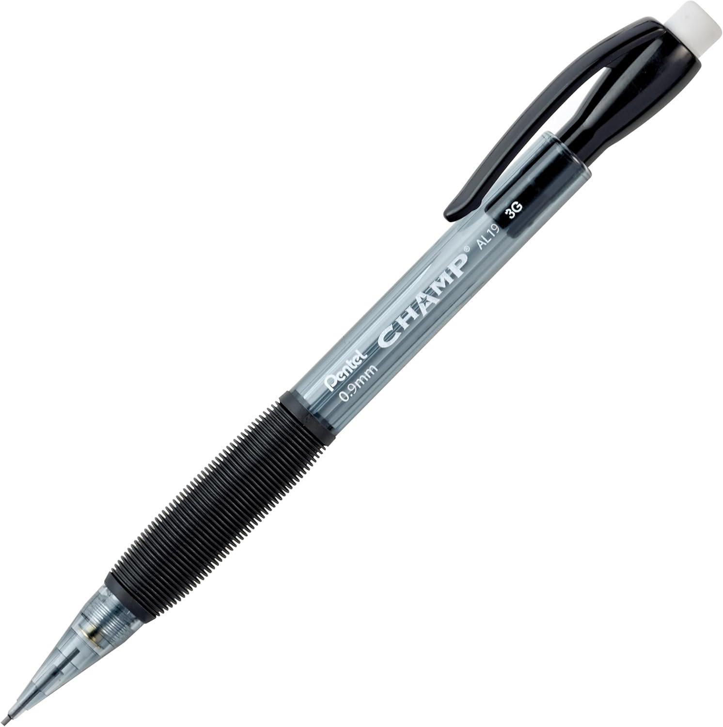 image:imagePentel CHAMP Mechanical Pencil 09mm Tinted Lime Green Barrel Box of 12 AL19KBlack