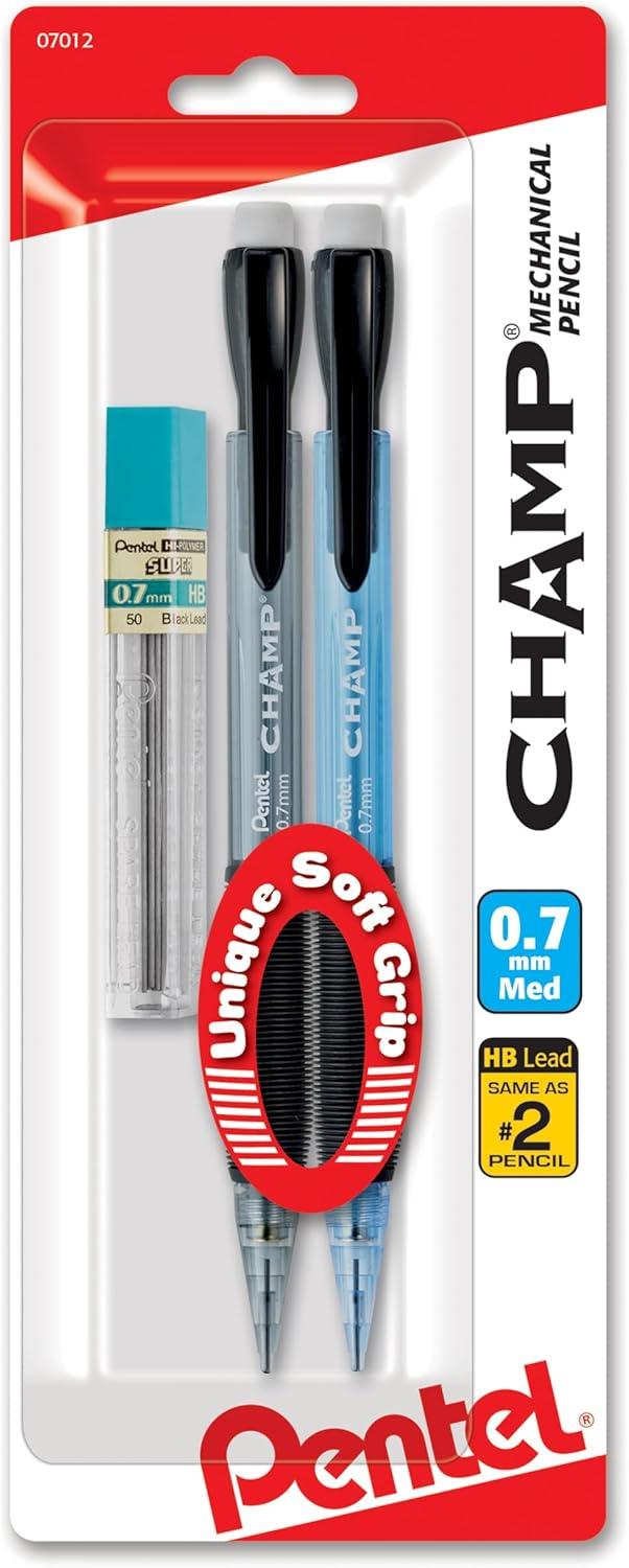 image:imagePentel CHAMP Mechanical Pencil 09mm Tinted Lime Green Barrel Box of 12 AL19KBlue