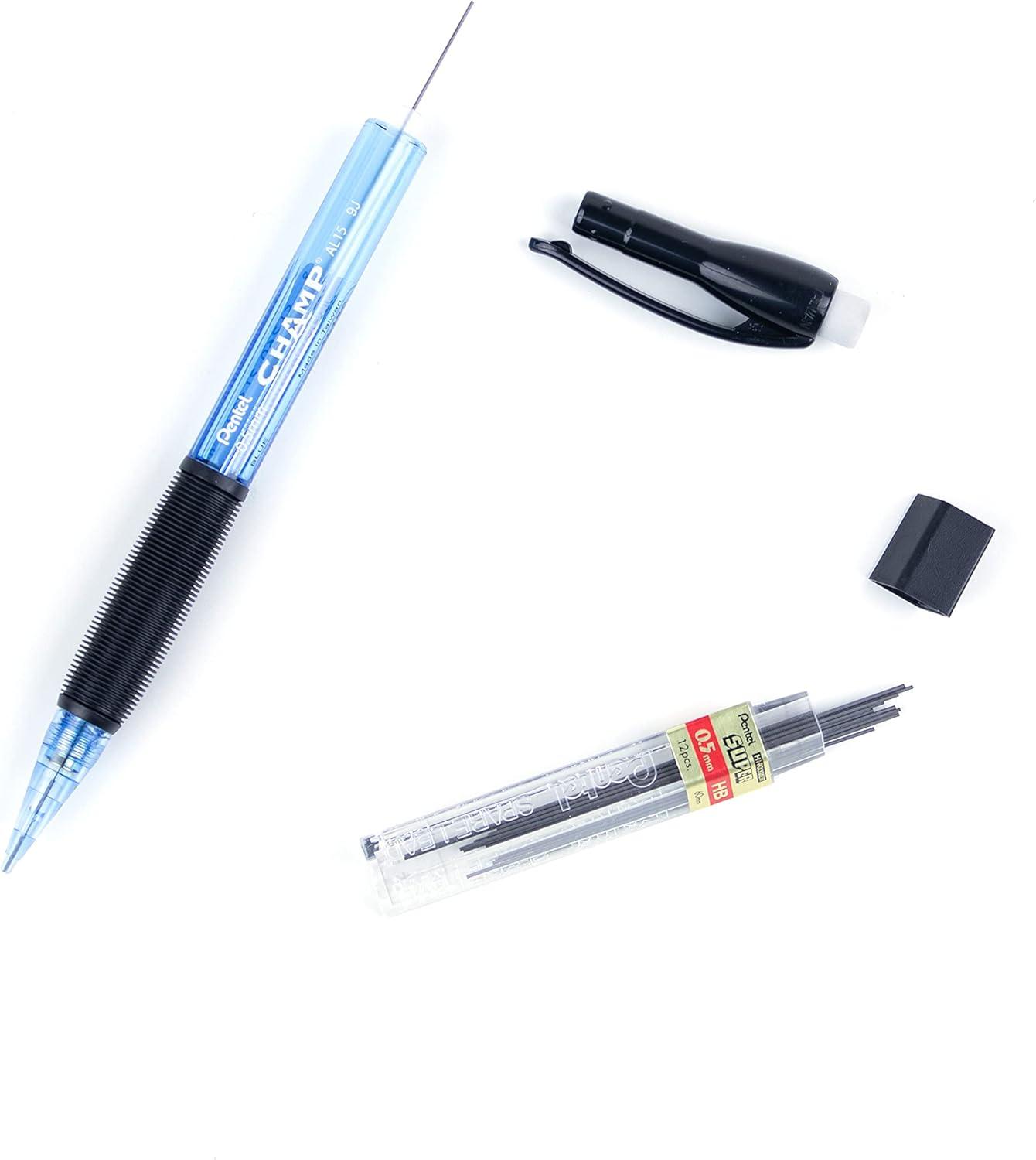 image:imagePentel CHAMP Mechanical Pencil 09mm Tinted Lime Green Barrel Box of 12 AL19KBlue