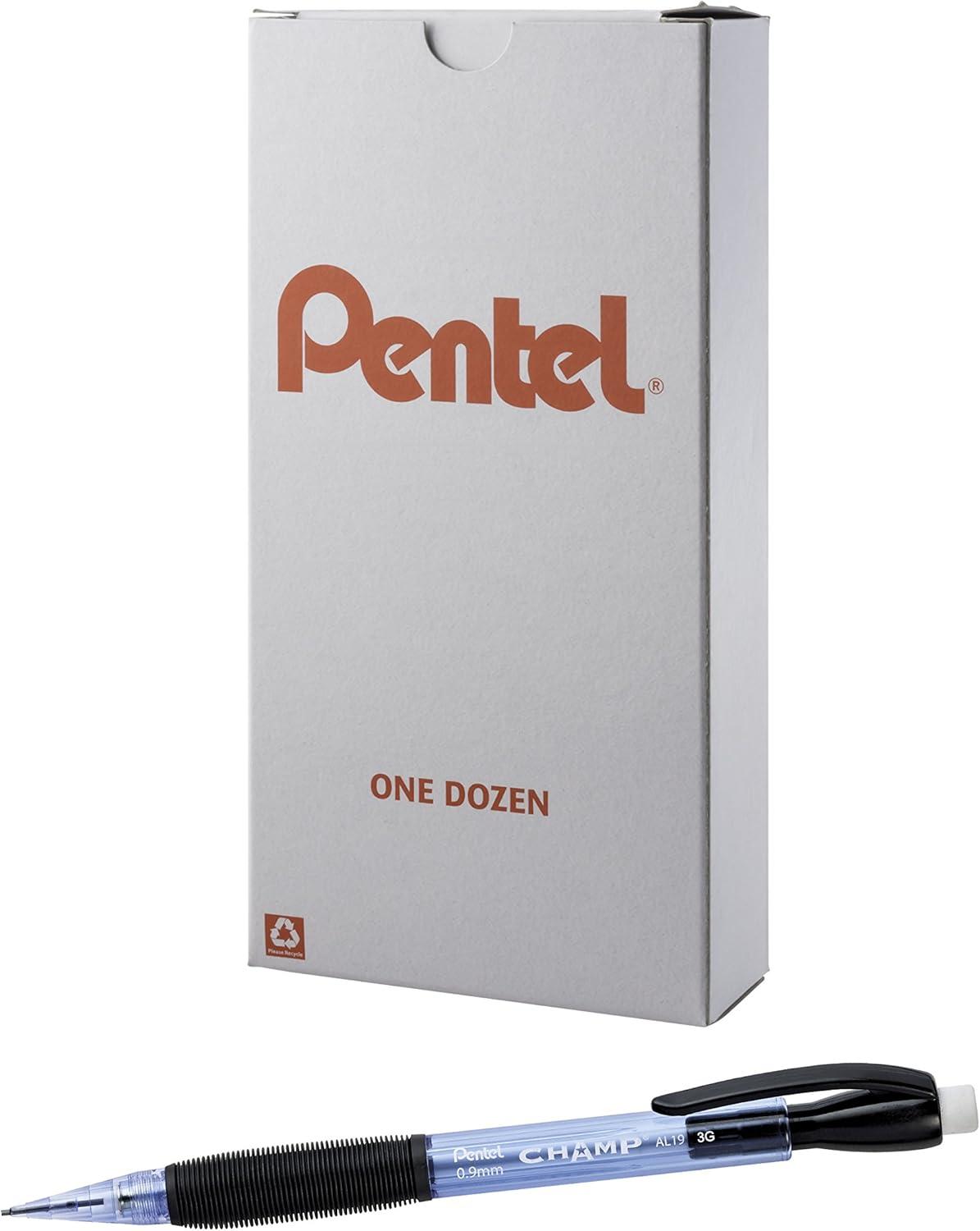image:imagePentel CHAMP Mechanical Pencil 09mm Tinted Lime Green Barrel Box of 12 AL19KBlue