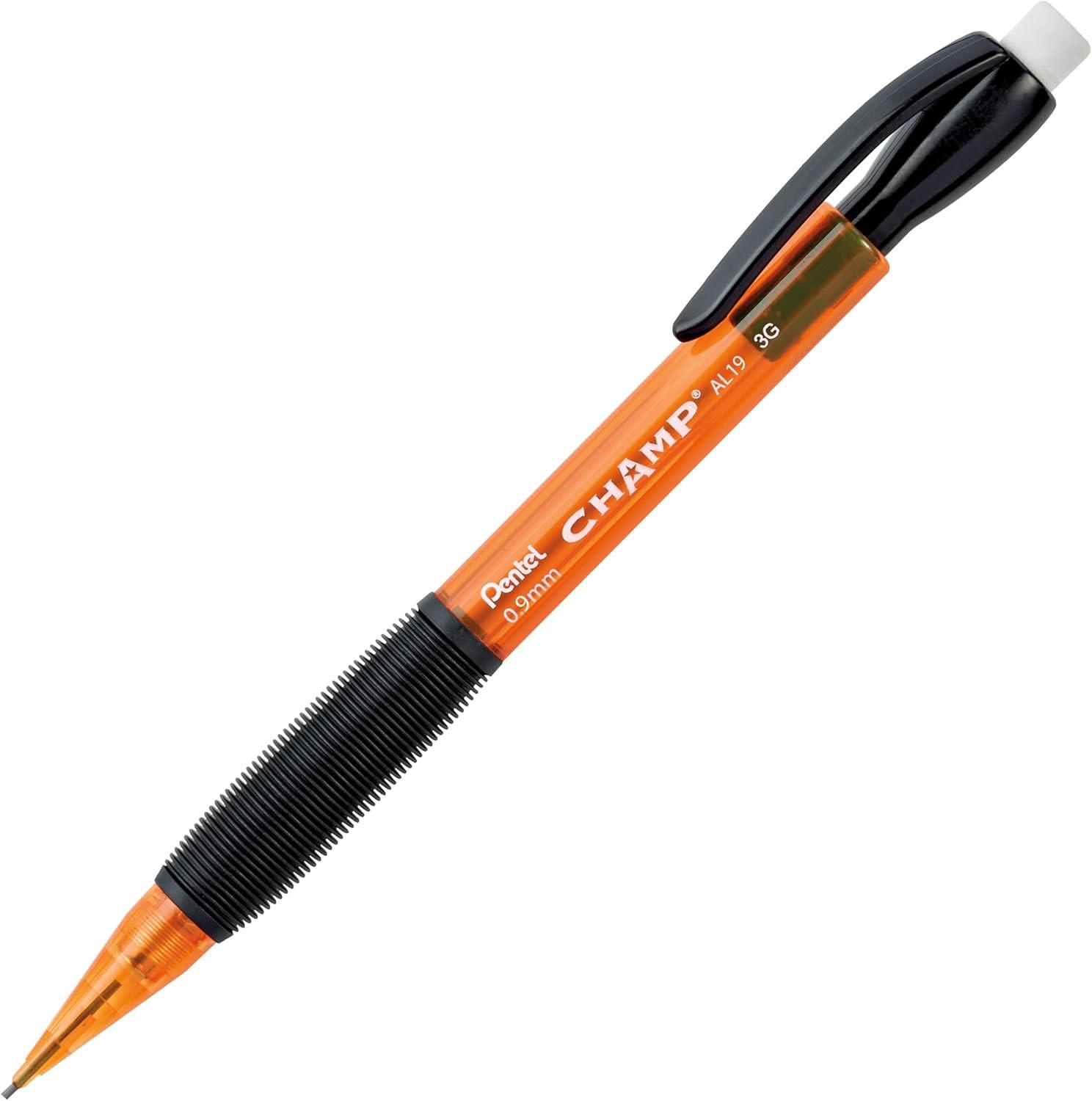 image:imagePentel CHAMP Mechanical Pencil 09mm Tinted Lime Green Barrel Box of 12 AL19KOrange