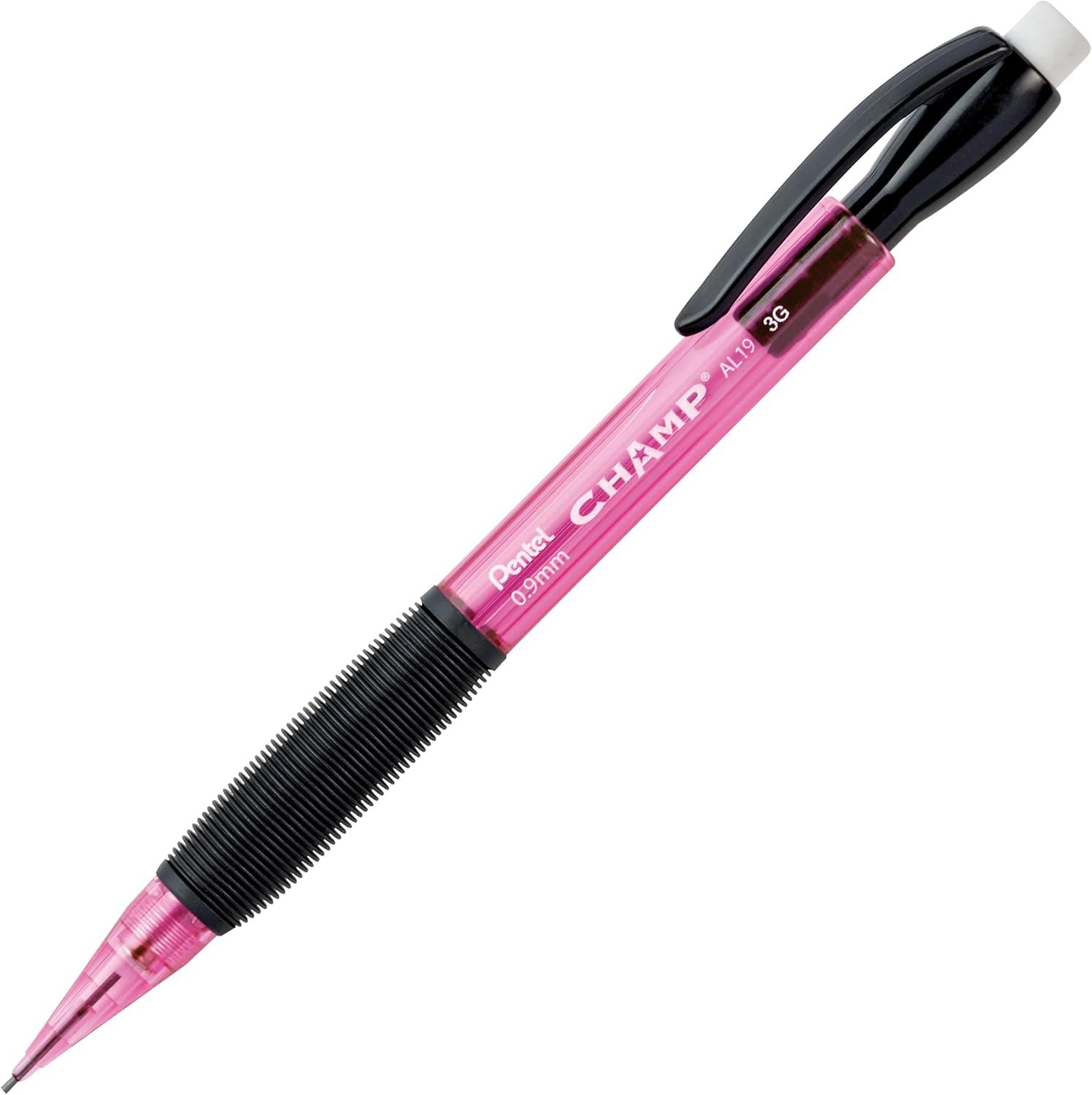 image:imagePentel CHAMP Mechanical Pencil 09mm Tinted Lime Green Barrel Box of 12 AL19KPink