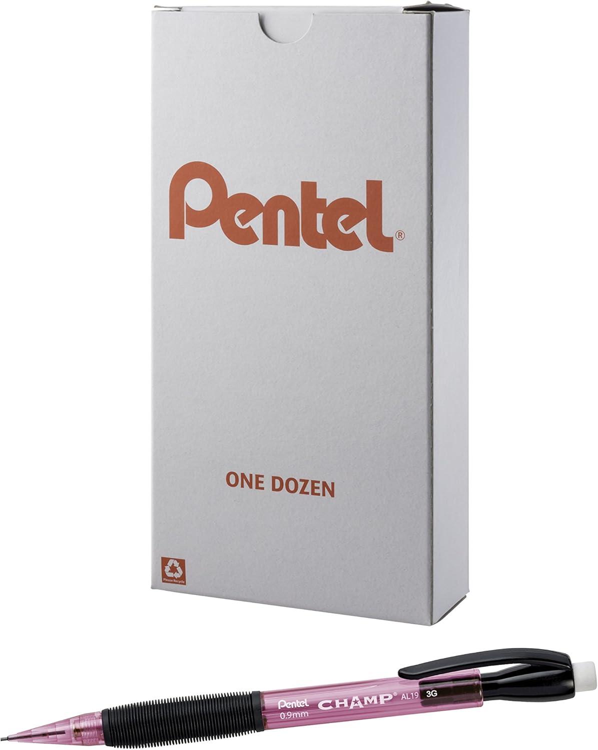 image:imagePentel CHAMP Mechanical Pencil 09mm Tinted Lime Green Barrel Box of 12 AL19KPink