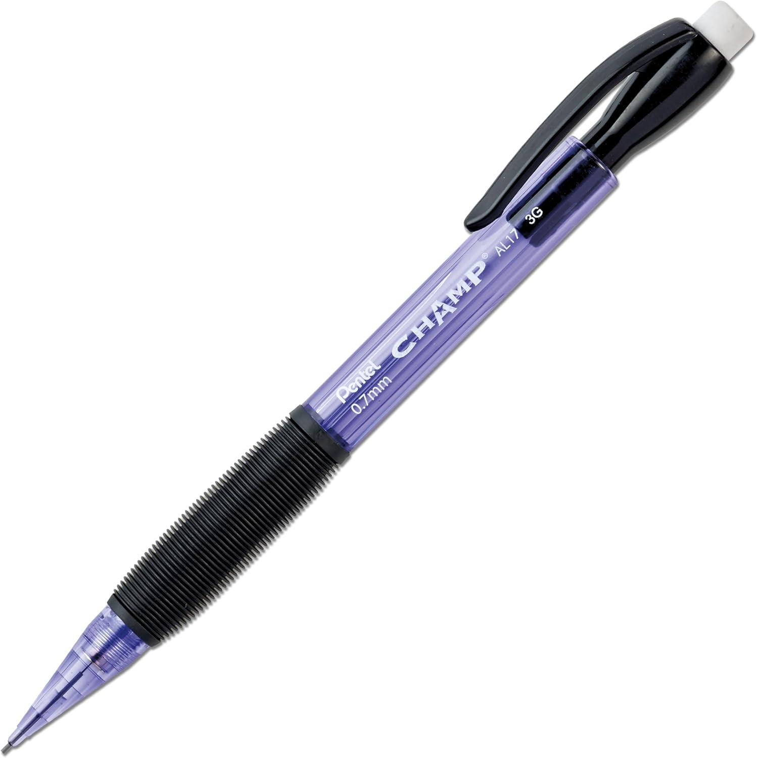image:imagePentel CHAMP Mechanical Pencil 09mm Tinted Lime Green Barrel Box of 12 AL19KPurple