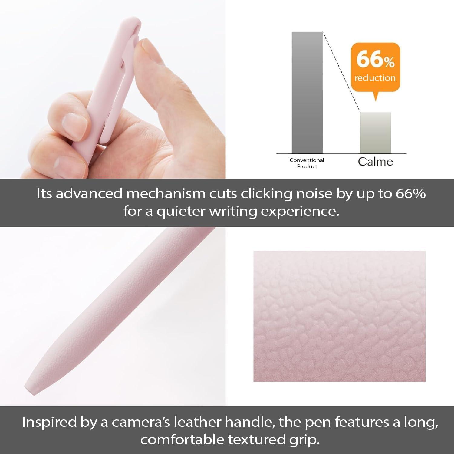 image:imagePentel Calme Ballpoint Pen 035mm Pink 10 Count BXA103PA 10Pink Shaft