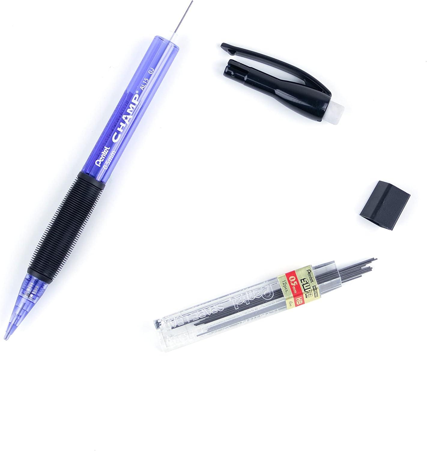 image:imagePentel Champ Mechanical Pencil 05mm Tinted Violet Barrel Box of 12 AL15V