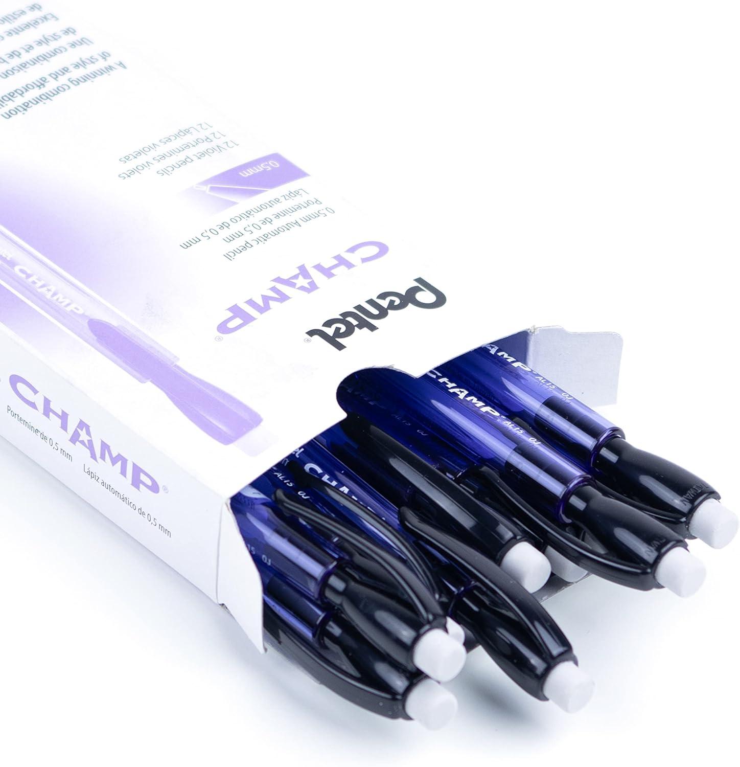 image:imagePentel Champ Mechanical Pencil 05mm Tinted Violet Barrel Box of 12 AL15V