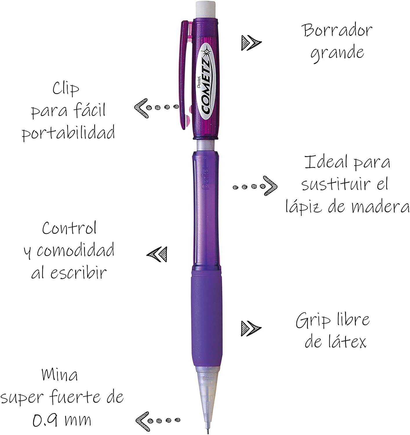 image:imagePentel Cometz Automatic Pencil 09mm Light Green Barrel Box of 12 AX119KViolet